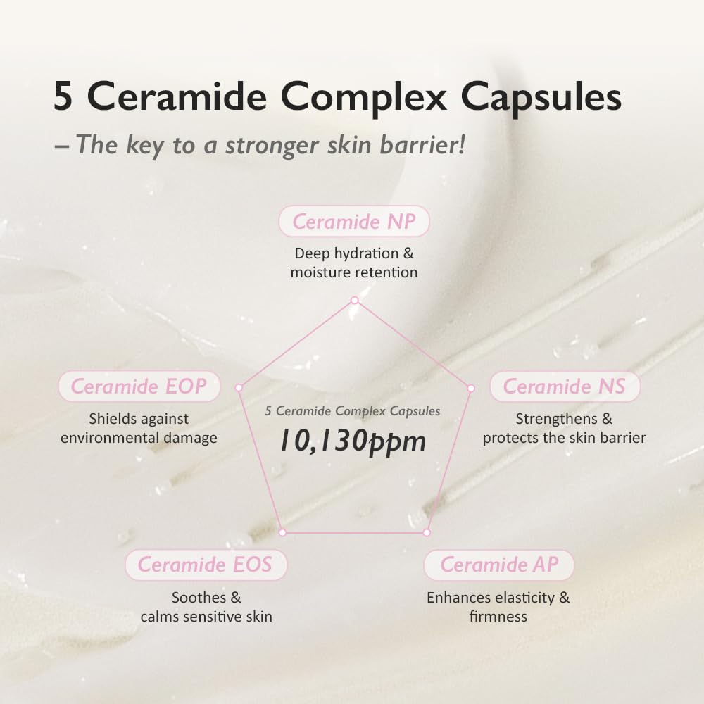 HARUHARU wonder Black Rice 5 Ceramide Barrier Moisturizing Cream, Daily Skin Barrier Care, Long-Lasting Hydration, Soothing & Nourishing, Ceramide Capsules, Korean Skincare, 1.69 fl.oz