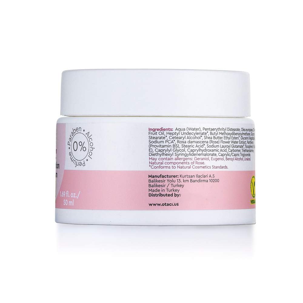 OTACI Rose-Infused Herbal Face Cream – Ultra-Nourishing Vegan Moisturizer for Deep Hydration, Smooth Texture & Radiant Glow (50 ml)