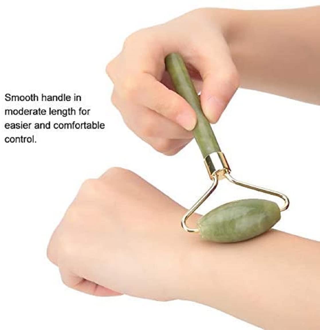 fuvooi Jade Gua Sha Facial Massager Set - 5 in 1 Skin Care Tools with Roller and Massager