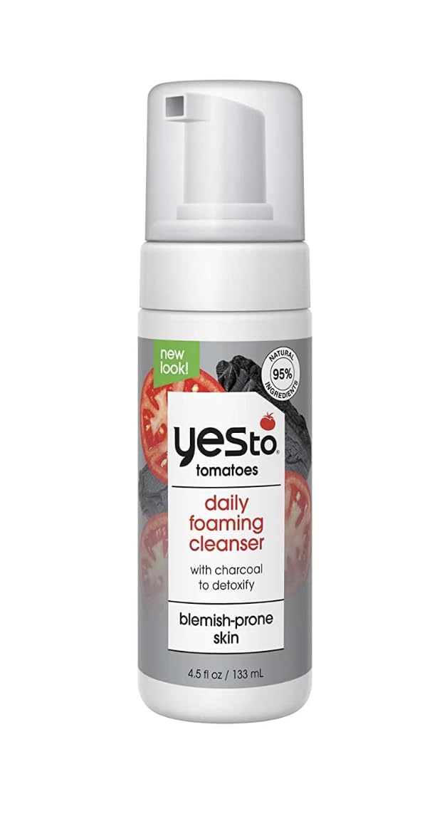 Yes To Tomatoes Anti Pollution Detoxifying Charcoal Oxygenated Foaming Facial Cleanser - 4.5 fl oz