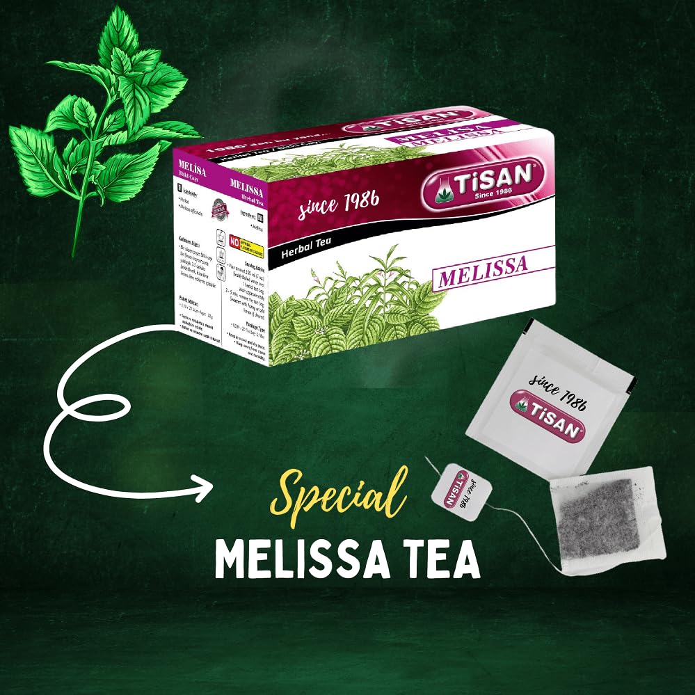 Melissa Tea (Lemon Balm) from Tisan – 40 Herbal Tea Bags