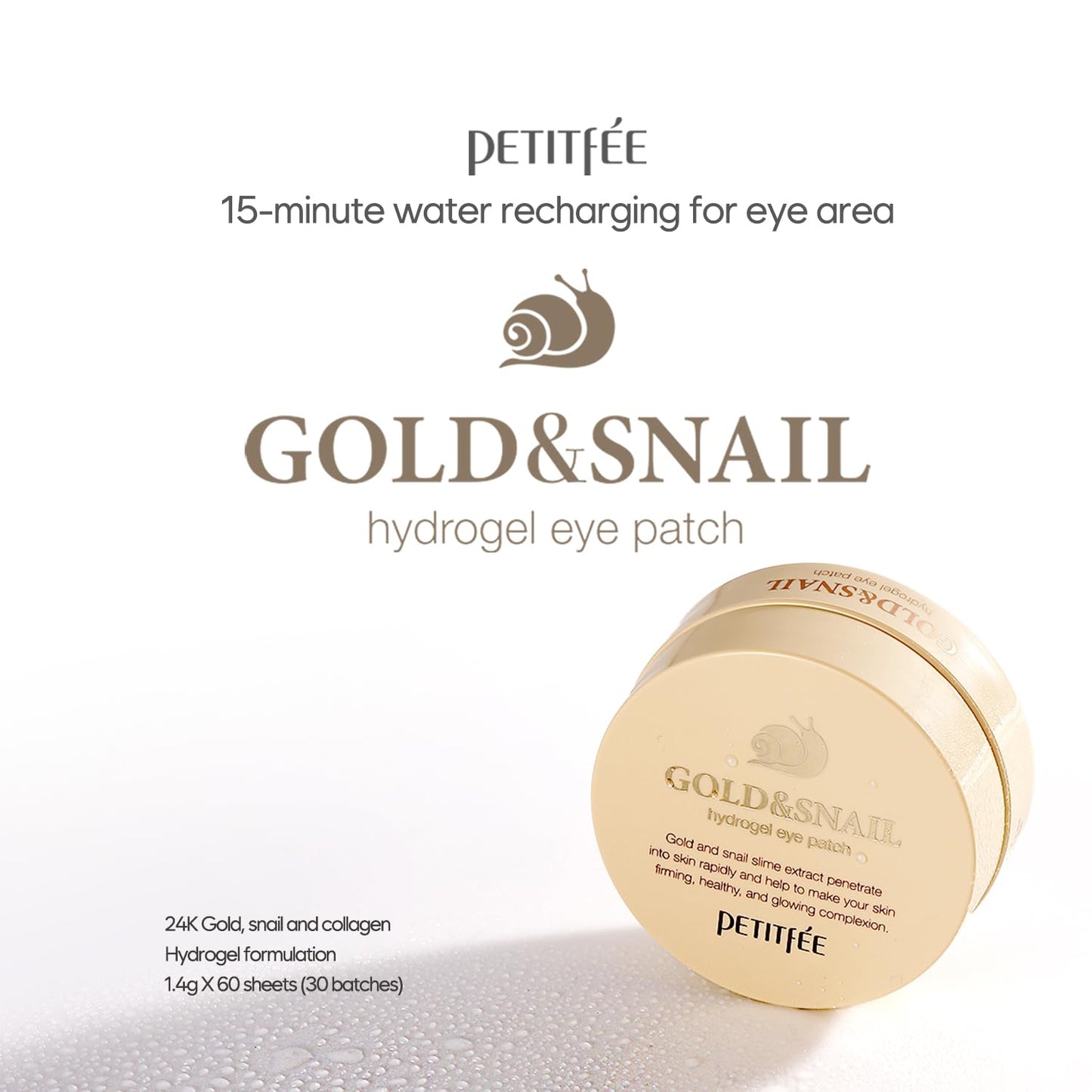 Gold & Snail Hydogel Eye Patch 60ea (30pairs)