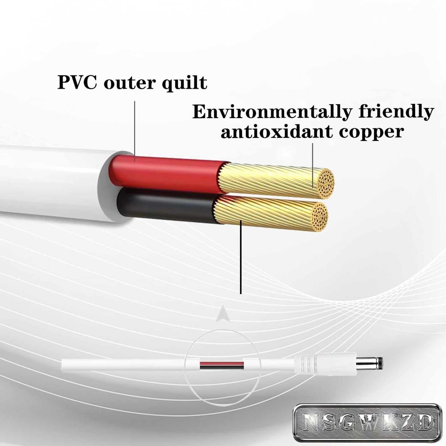 5V Charger Power Adapter Compatible with NuFACE Mini Facial Toning Device Pink/White/Green, Charging Cord White