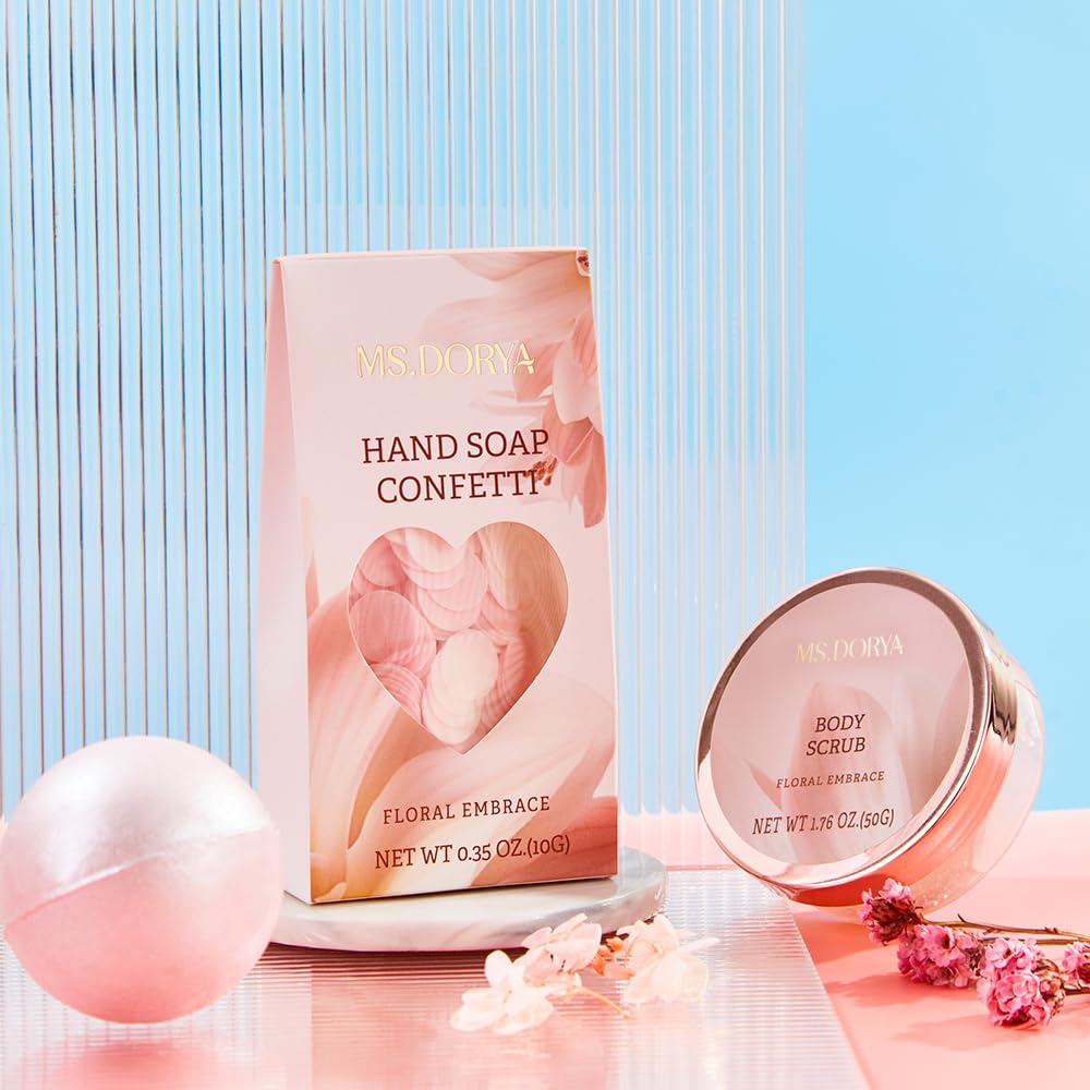 Spa Gift Baskets for Women Mom, Birthday Gifts for Her Wife, - 8 Pcs Relaxing Self Care Gifts Set with Cosmetic Bag & Bubble Bath, Ideal Mothers Day Gifts for Women, Wife, Girlfriend, Mom