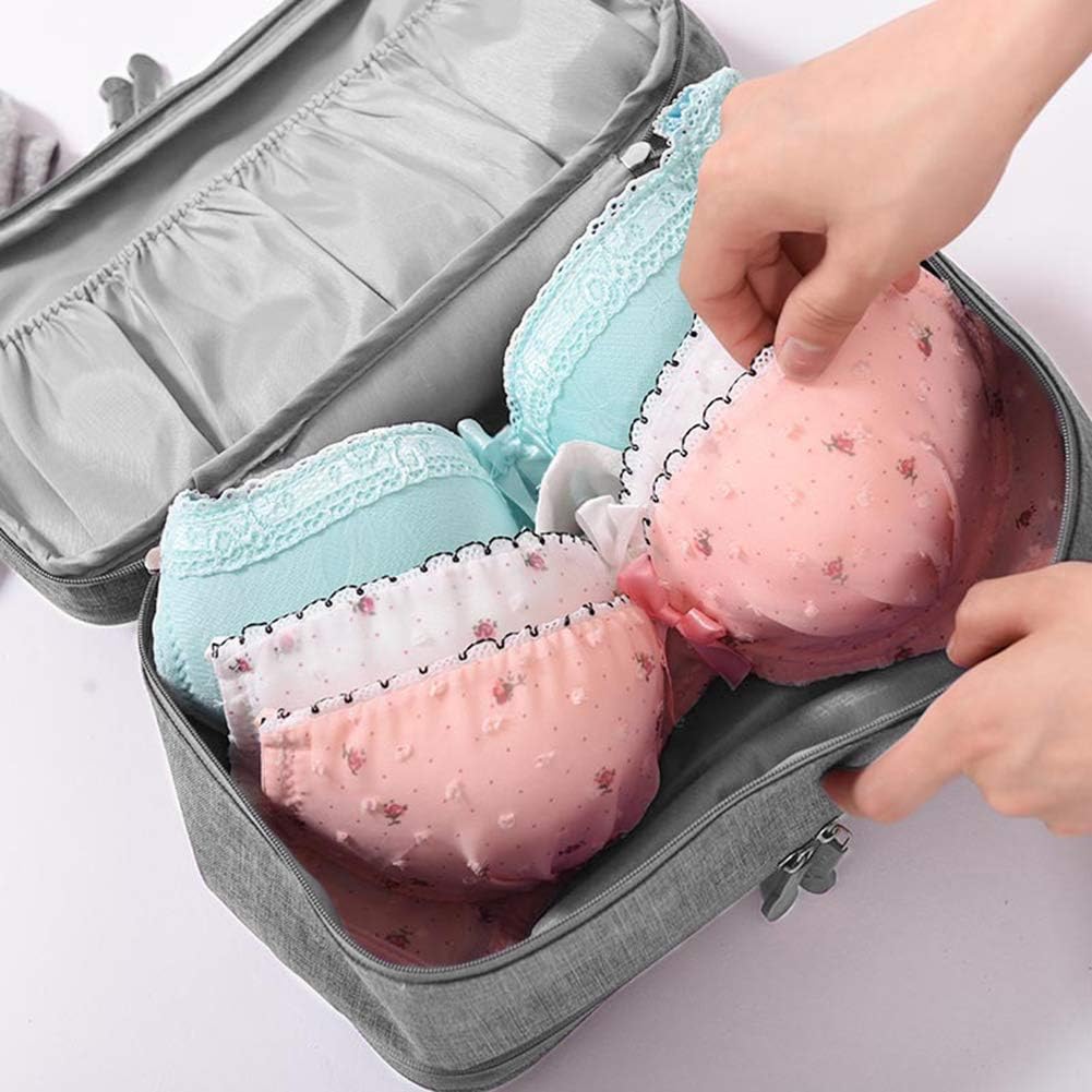Travel Multi-function Underwear Organize Storage Bag Portable Bra Socks Lingerie Accessories Pack Cube Toiletry Bag