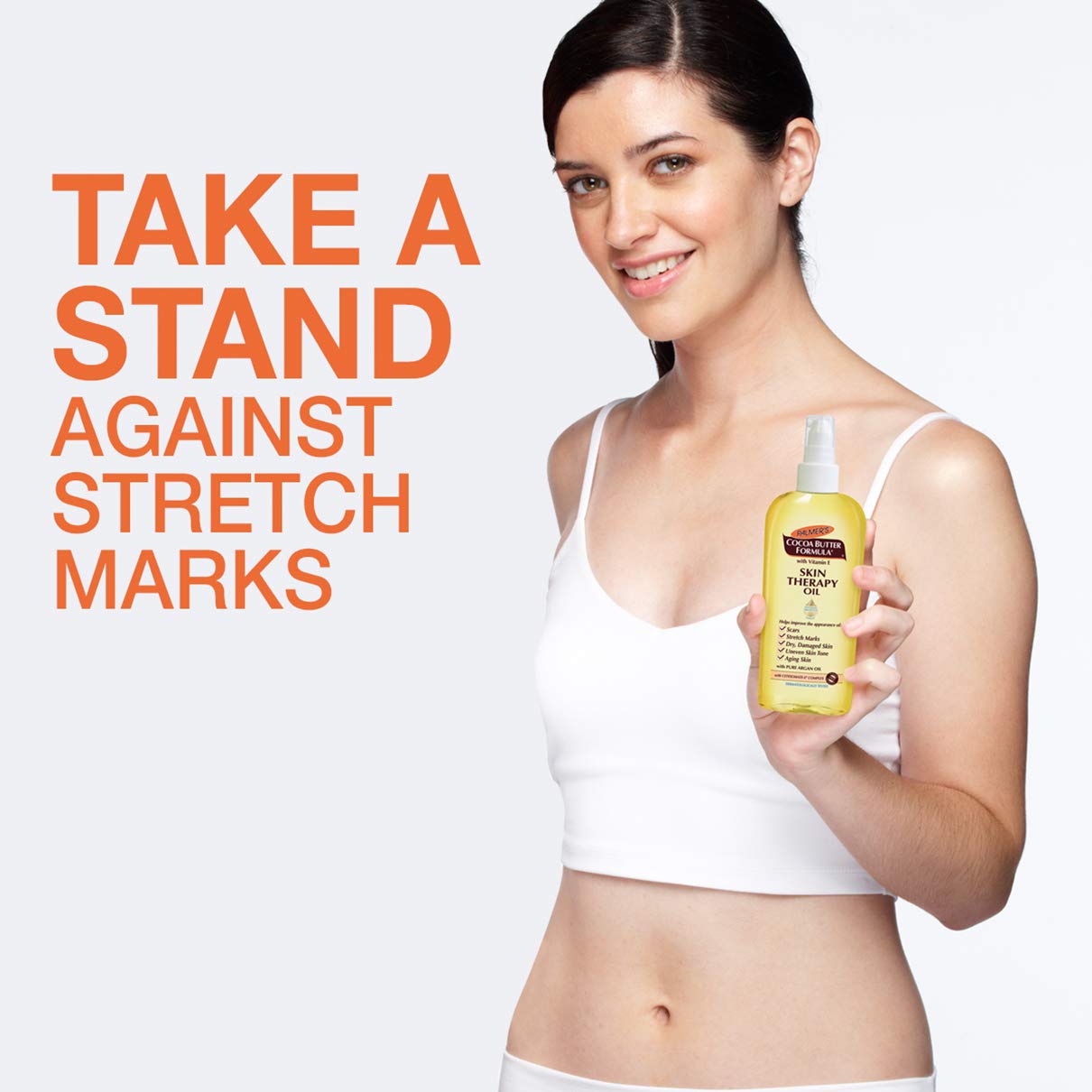 Palmer's Cocoa Butter Formula Skin Therapy Moisturizing Body Oil with Vitamin E & Pure Argan Oil, Deep Body Moisturizer for Dry, Damaged Skin, Scars or Stretch Marks, 2 Ounces