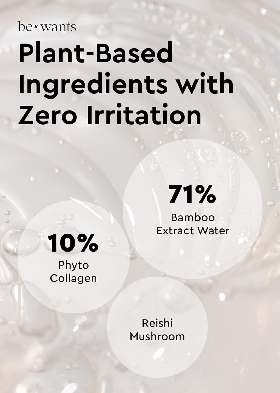 BE+WANTS Bewants under eye patches for puffy eyes, Korean under eye mask with vegan collagen and 71.9% bamboo water, patches for dark circles and Cooling, 60 pieces