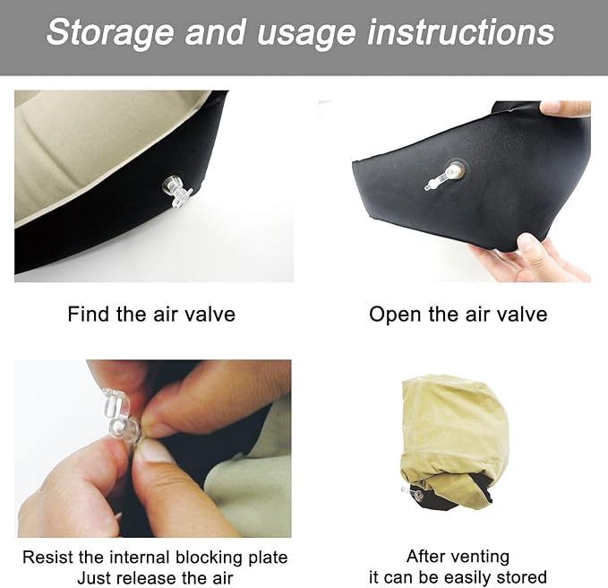 Inflatable Foot Rest, Carseat Inflatable Foot Rest Pillow, Airplanes Inflatable Foot Rest Cars, Travel Footrest Pillow for Home Office,Trains (Gray Splicing Navy Blue 2 Count), 14.5" L×11.8" W×7.9”H