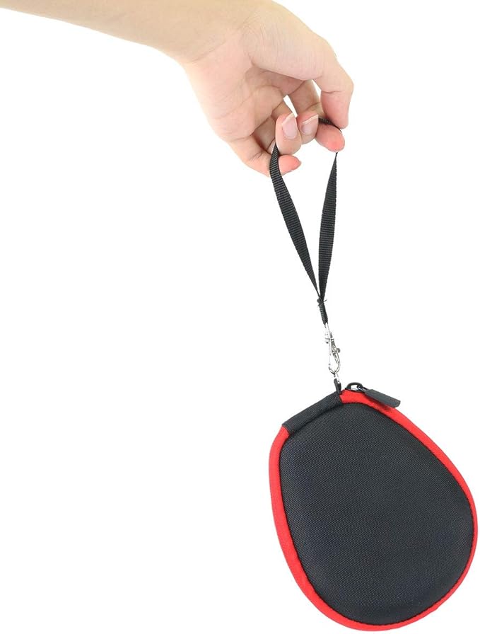 co2CREA Hard Case for SHOKZ New OpenRun Pro 2/1, OpenRun, OpenMove, OpenSwim Pro, OpenSwim, Compatible with All SHOKZ Open-Ear Bone Conduction Sport Headphones, Black Case + Inside Red