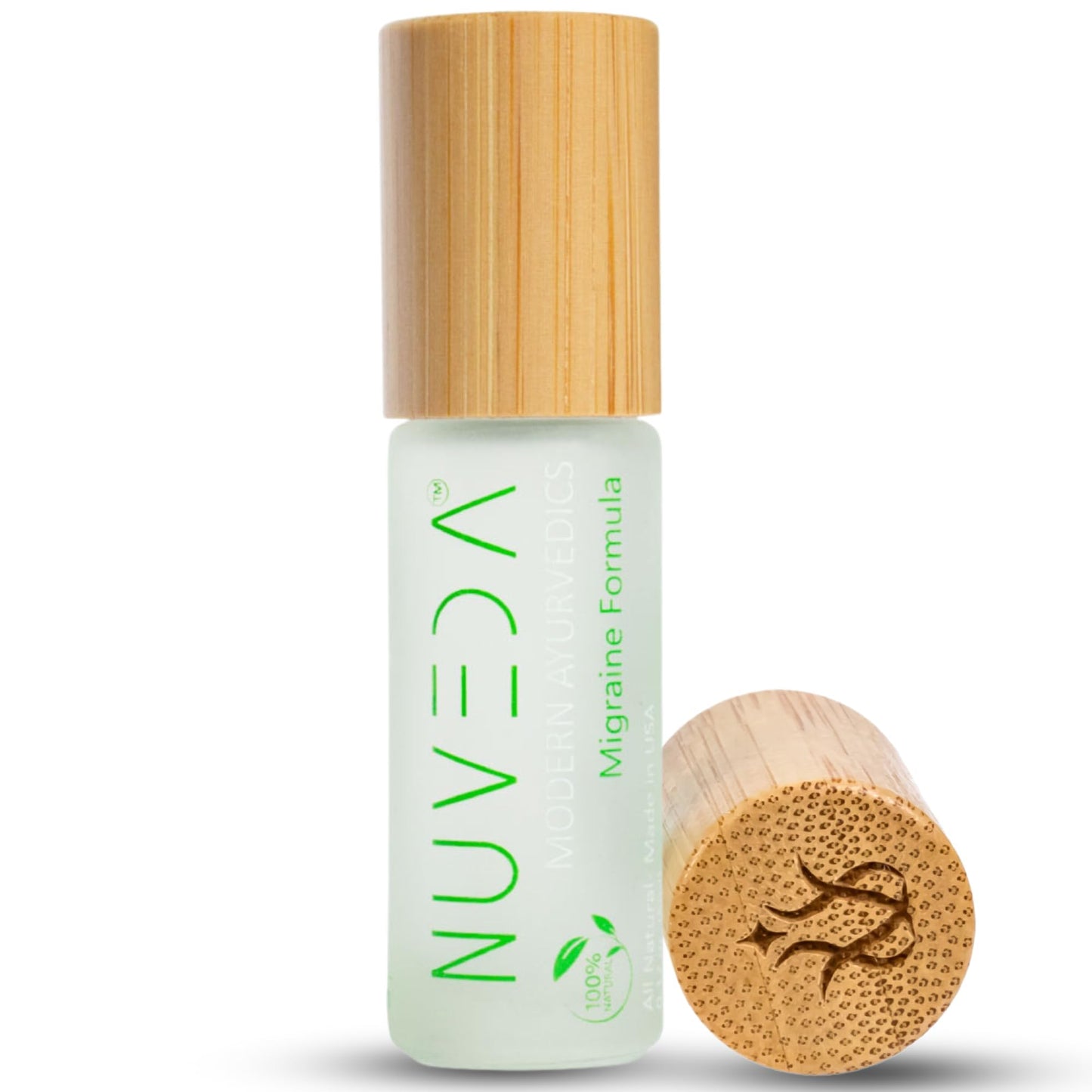 NUVEDA® Advanced Migraine Formula - All Natural Headache Stick | Modern Ayurvedic, Roll On Stick | Therapeutic Grade Essential Oil Aromatherapy | Made in USA