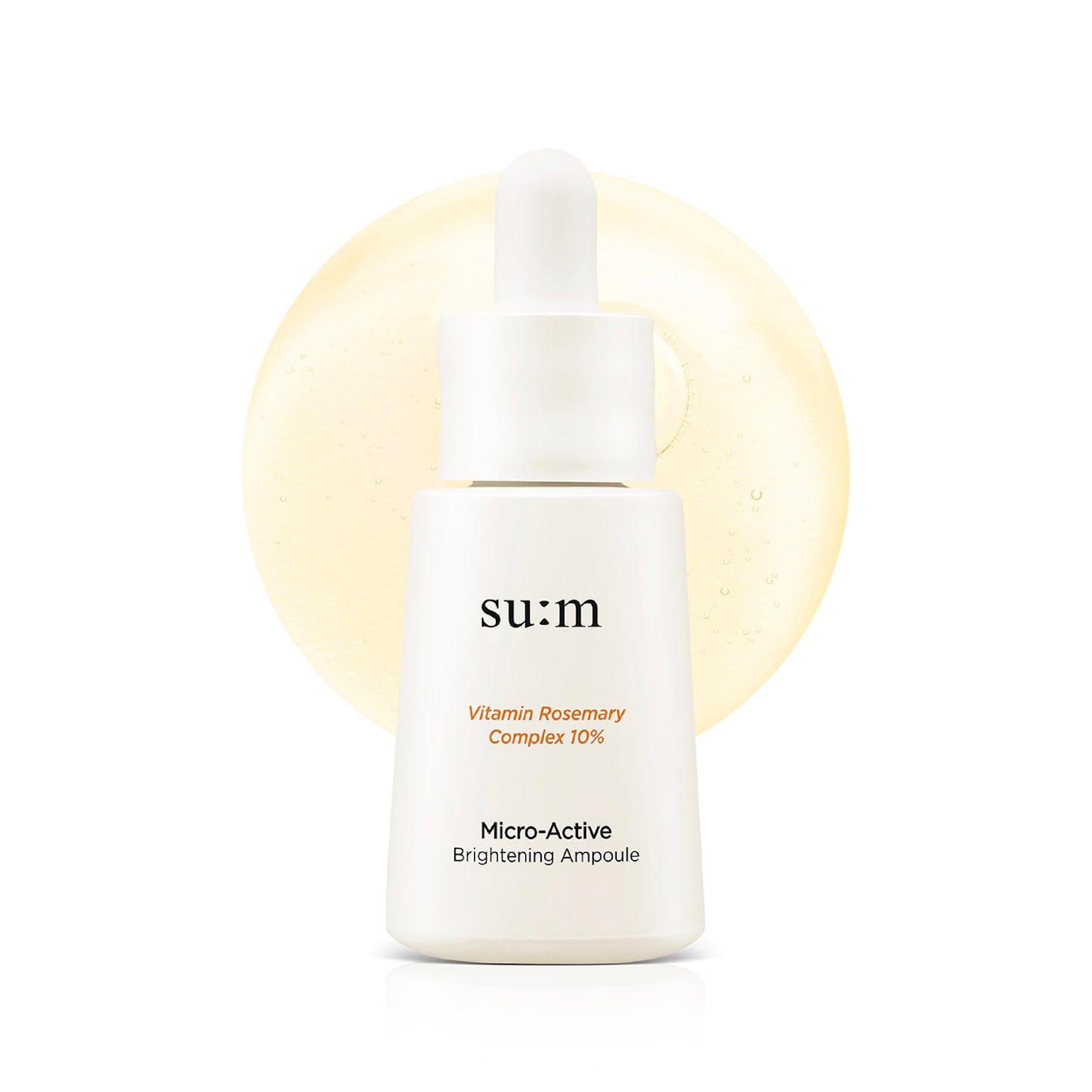 SU:M Micro-Active Toning Ampoule (0.5 fl oz) - High Potency Serum for Immediate and Firming, All Skin Types, Korean Skin Care. Pure Vitamin C & E, Niacinamide.