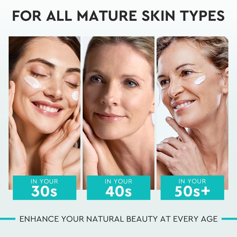 Elvira Retinol Anti Aging Face Moisturizer- Collagen Cream With Stem Cell & Hyaluronic Acid, Instant Face Lift Cream for Skin Tightening and Firming, Wrinkle Smoother for Women & Men, 1.85 Fl Oz