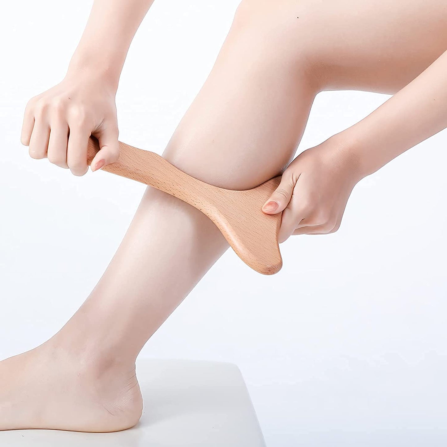 Komogir Wood Therapy Massage Tool Wooden Lymphatic Drainage Massager Body Sculpting Tools for Maderoterapy,Gua Sha,Muscle Release-11 * 6inches