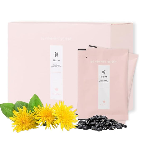 Korean Food Dalsim Herbal Tea Bags, Trendy K-Tea Loved by K-Culture Fans, Caffeine-Free, Natural Hydration, 20 Tea Bags, Daily Beauty Routine