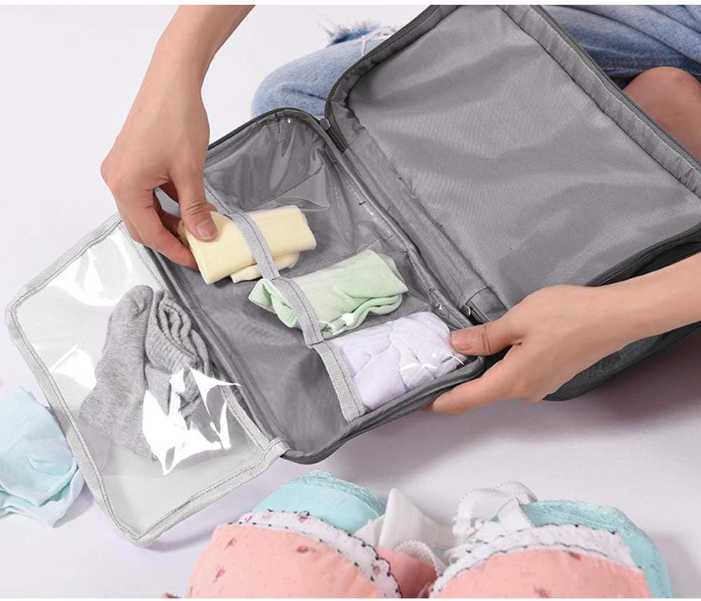 Travel Multi-function Underwear Organize Storage Bag Portable Bra Socks Lingerie Accessories Pack Cube Toiletry Bag