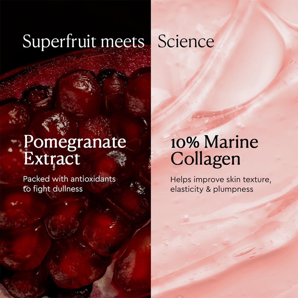 The Face Shop Pomegranate & Collagen Volume Lifting Eye Cream | Ultra-Light Eye Cream for Eye Skin Lifting, Firming & Brightening | Reduce Dark Circles | Deep Hydrating Under Eye Area, 1.69 Fl Oz