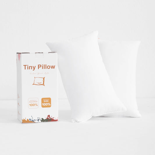 BEDSUM 2 Pack Tiny Pillows, 11"x7" Microfiber Mini Pillows for Travel, Pets, Soft and Machine Washable Small Pillows for Neck, Wrist, and Knee Comfort, White