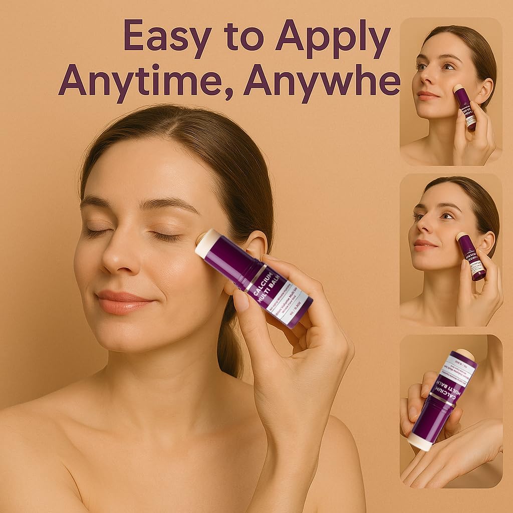 Cemenrete Vitaliq Calcium Multi Balm – Collagen & Elastin Moisturizing Stick, Nourishing Skincare Balm for Face, Eye Area, Lips & Neck, Hydrating and Firm-Looking Skin (2)