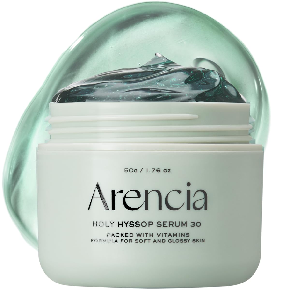 Arencia Glow Hyssop Overnight Face Mask Serum - hydrating & Anti-Aging Serum for younger looking Korean Glass Skin, 30% Vitamin A, C, E, 10% Niacinamide, Peptide