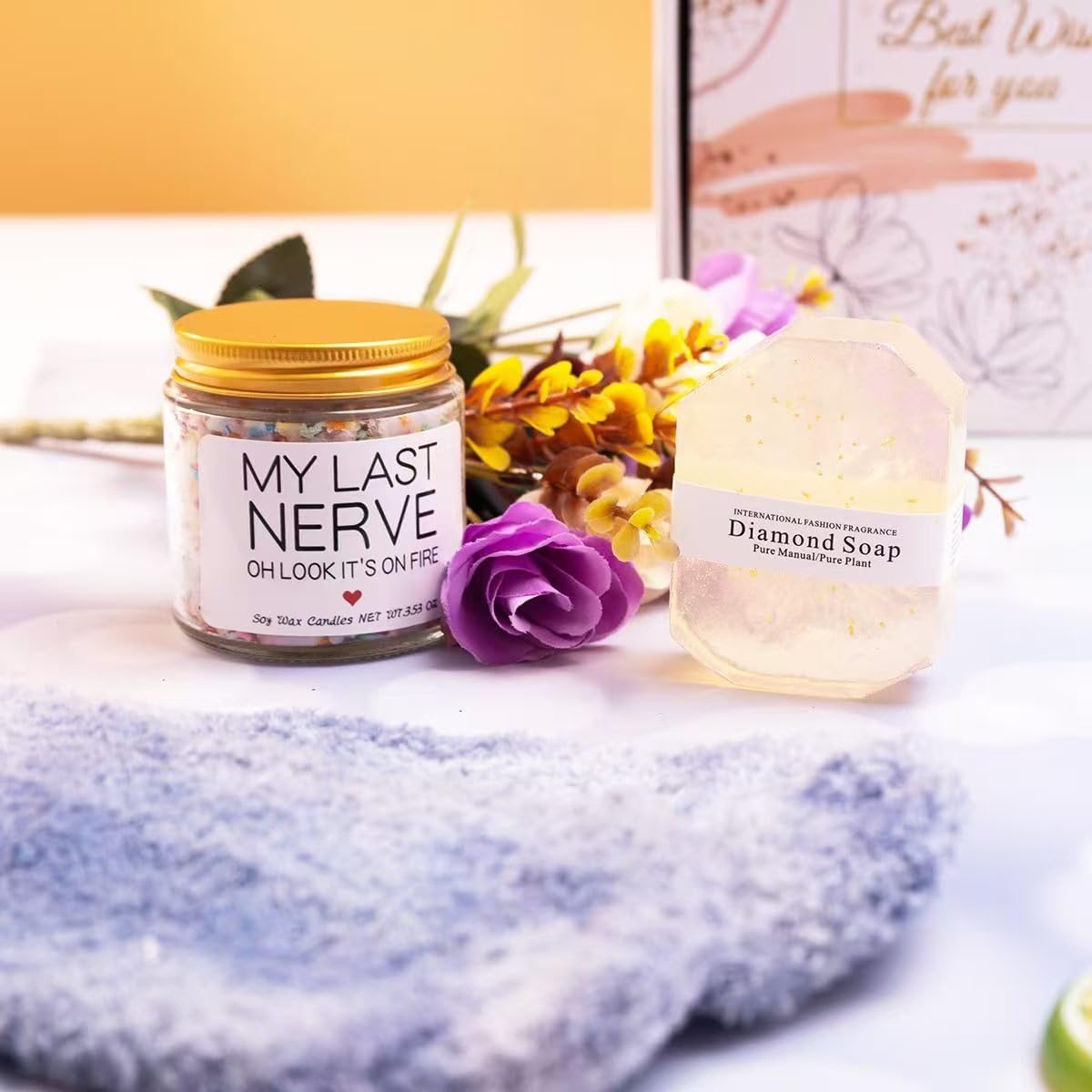 Birthday Gifts for Women-Best Relaxing Spa Gift Box Basket for Wife Mom Sister Girlfriend Daughter Best Friend Mother-Happy Birthday Gifts for Women (White)