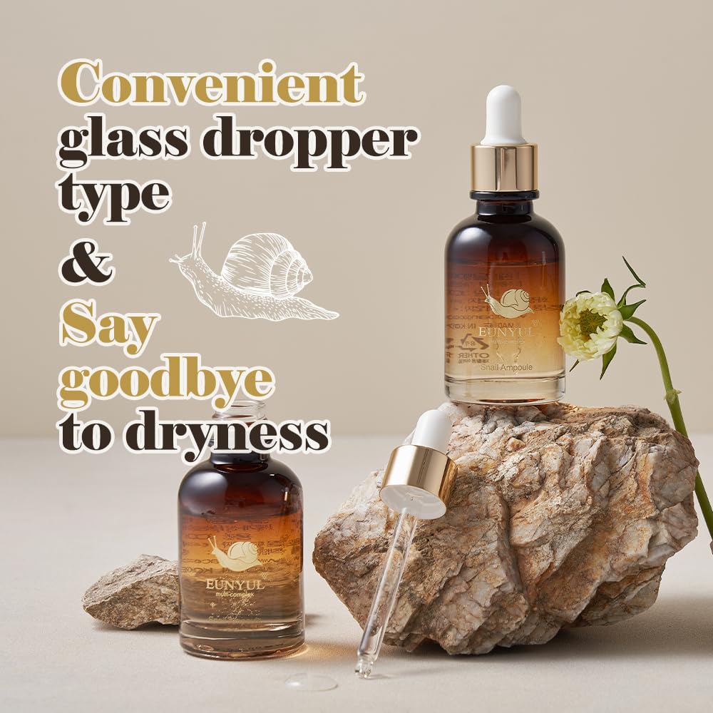 EUNYUL Snail Ampoule Korean Skincare 1.01 fl. oz. Hydrating Essence Serum for Face