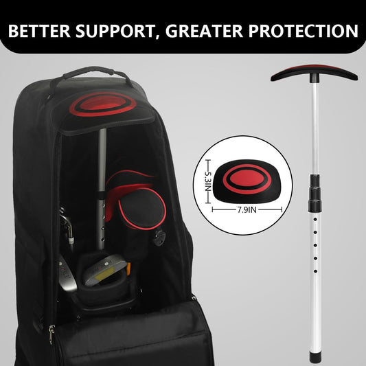 LOVACE Golf Travel Bag Support System, Golf Club Travel Protection Kit (Red)