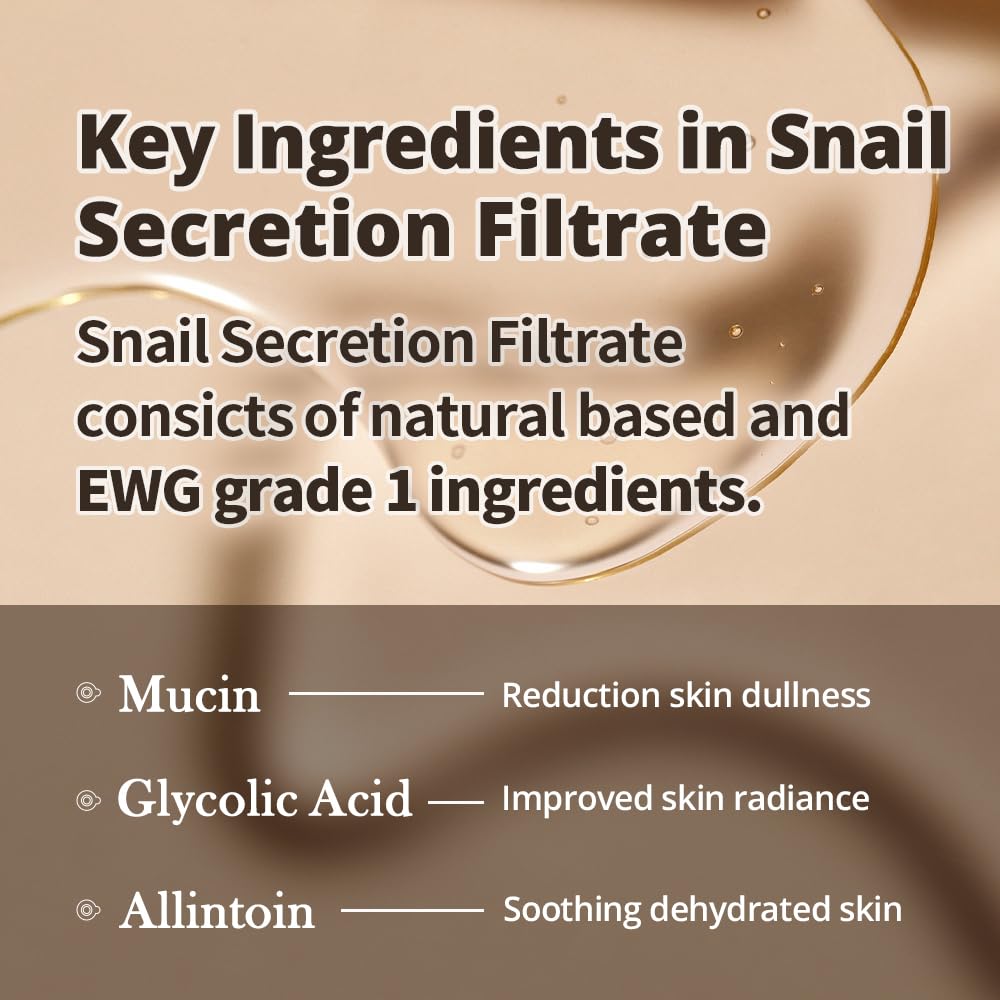 EUNYUL Snail Ampoule Korean Skincare 1.01 fl. oz. Hydrating Essence Serum for Face