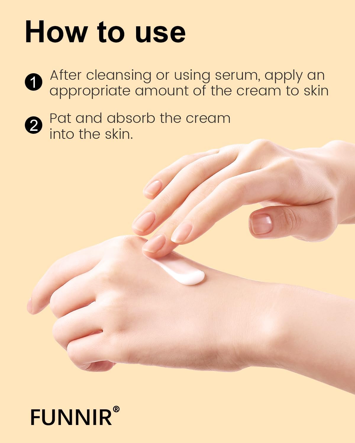 FUNNIR Snail Mucin Moisturizer 92%, Lightweight Moisturing Cream, 100g, Youthful and Radiant Formula, Repair Face Cream for All Skin Types, Skincare Products