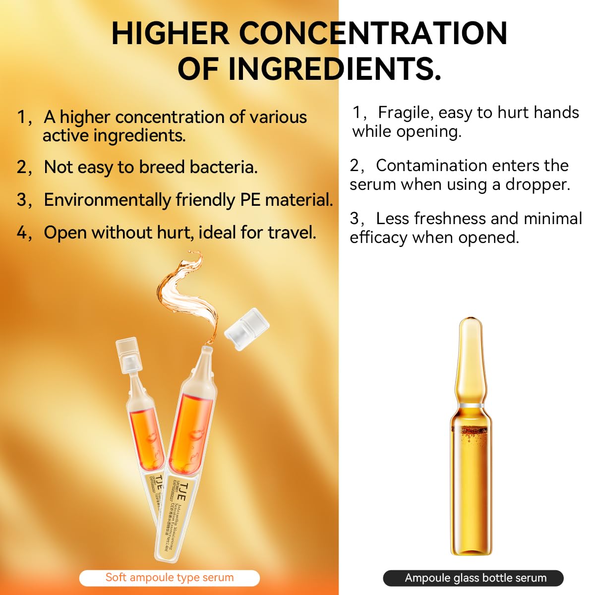 TJE Astaxanthin Serum for Face, Hyaluronic Acid Ampoules with Astaxanthin, Anti-Aging, Fine Lines, Boost Glow, Pore Minimizingm Antioxidant Nourishing Blend - 1.4ml*30pcs