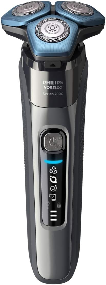 Philips Norelco Shaver 7100, Rechargeable Wet & Dry Electric Shaver with SenseIQ Technology and Pop-up Trimmer for Male S7788/82
