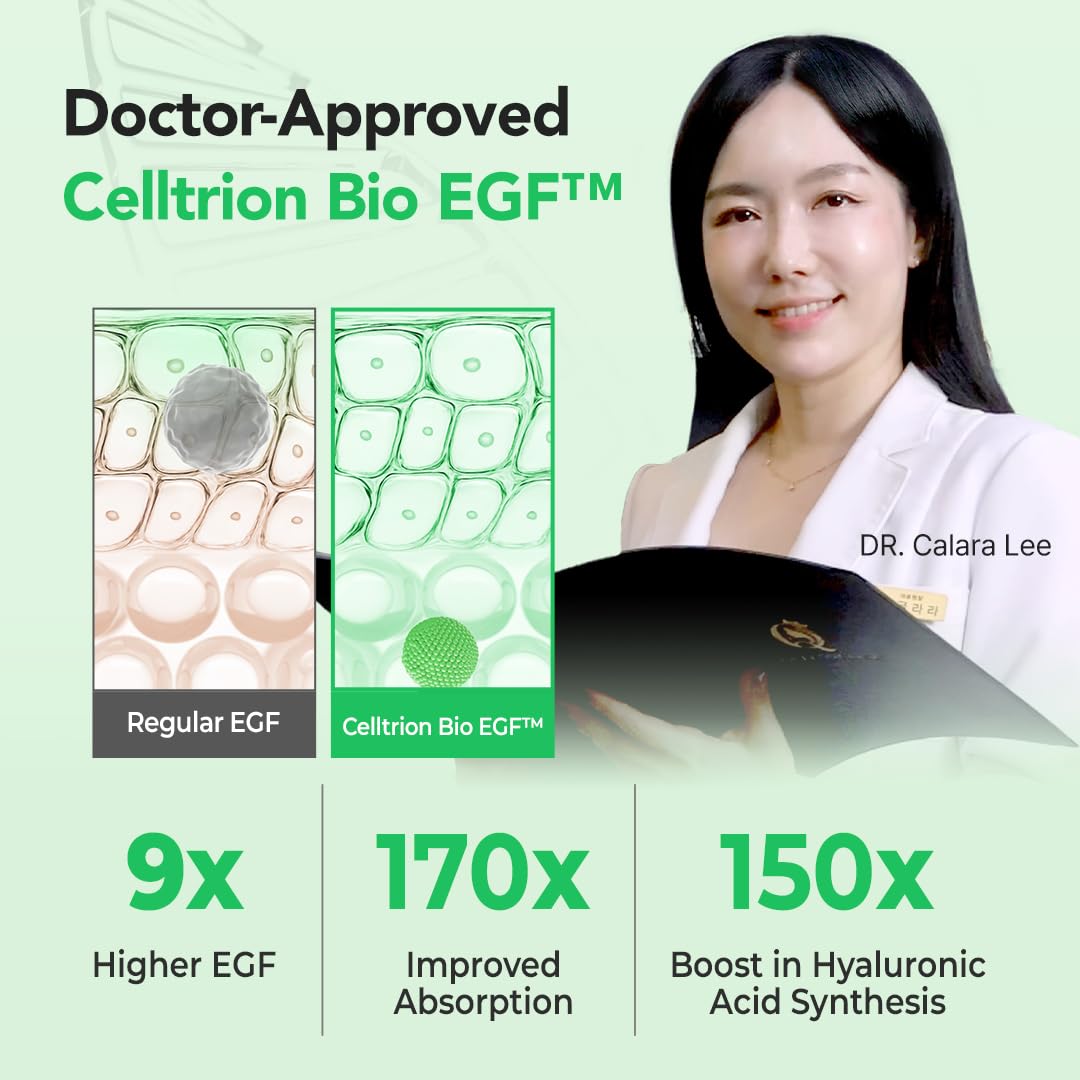 Zipiderm EGF Skin Barrier Hydro Ampoule with 5 CERAMIDE, PDRN & Niacinamide – Korean Barrier Repair Face Serum for Sensitive or Damaged Skin, Lightweight Hydrating Ampoule, 1.01 fl oz