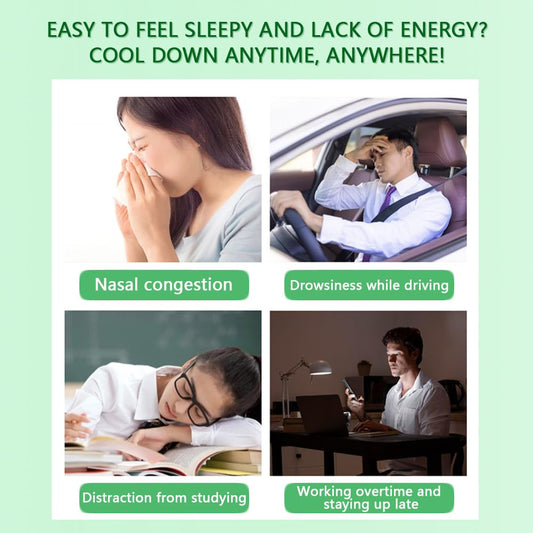 Nasal Stick, Instant Relief and Refreshment, Travel Size, Quick Acting Long Lasting Invigorating Scent, Non Irritating Nasal Inhaler (Large, Mint, Strong Mint, Grapefruit, Lavender, Green Tea)