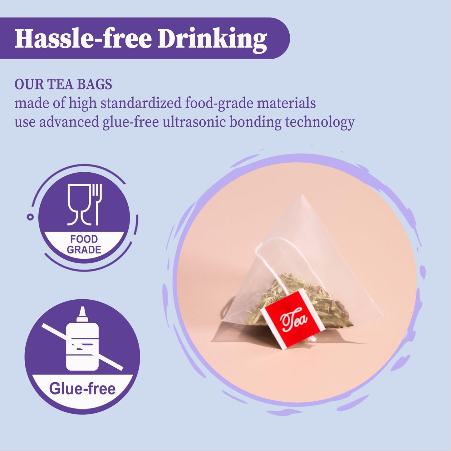 FullChea - Passion Flower Tea bags, 40 Teabags - Natural Passionflower Leaf Herbal Tea for Relaxation - Te De Pasiflora - Non-GMO - Caffeine-free - Support Better Sleep