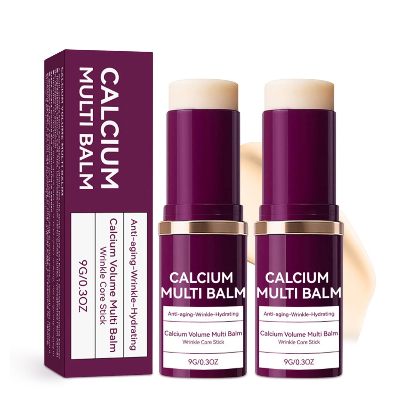 Calcium Volume Multi Balm, Wrinkle Core Stick, Collagen Moisturing Stick, Cemenrete Calcium Multi Balm Anti-aging, Sagging, Wrinkles(2PCS)