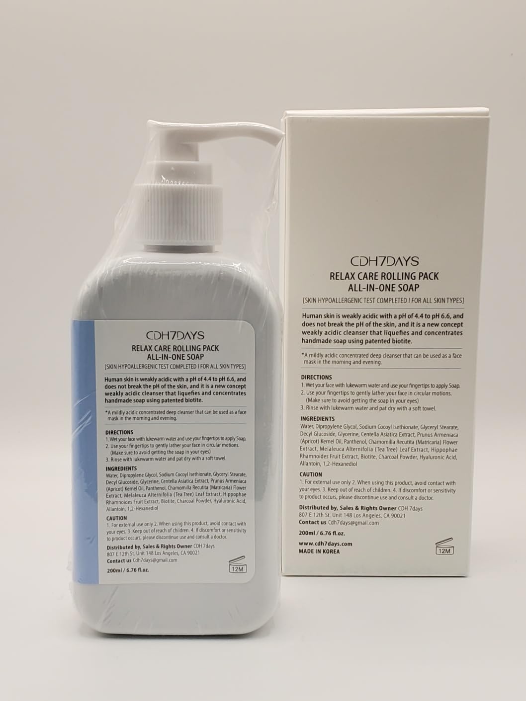 CDH7DAYS EWG VERIFIED VEGAN BAR SOAP/HANDMADE (MADE IN KOREA) Natural Body Soap Bar, Plant-Based, Handmade RELAX CARE ROLLING PACK ALL-IN-ONE SOAP Recommendation for BLACKHEAD & DEEP CLEANSING)