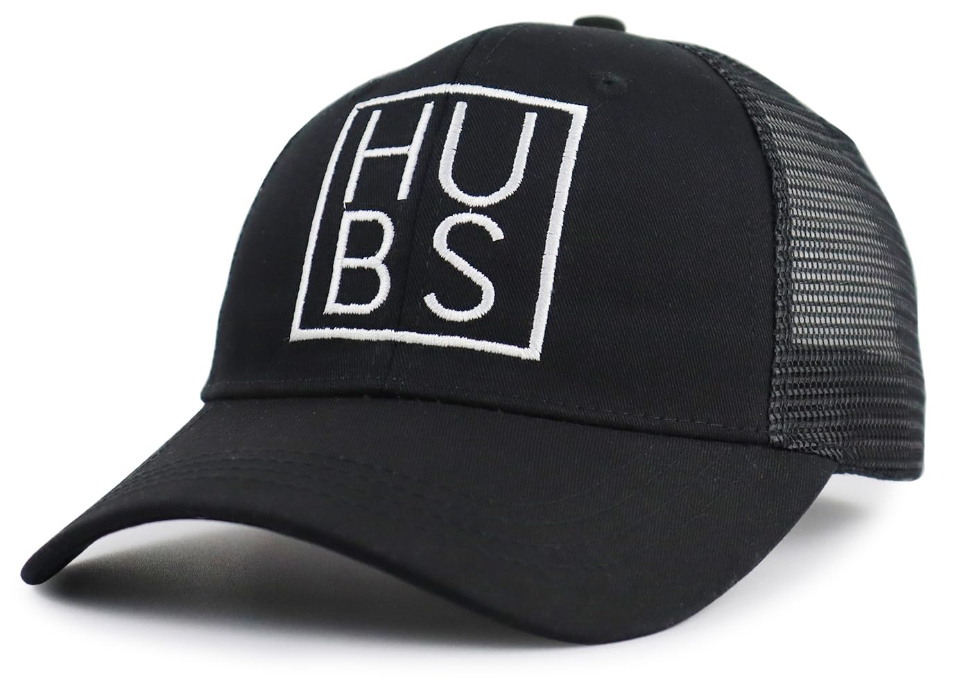 Mr and Mrs Gifts, Hubby Gifts for Men, Wifey Hat for Women, 2 PCS Hubs and Wife Trucker Baseball Cap, Just Married Gift for Husband Wife Black