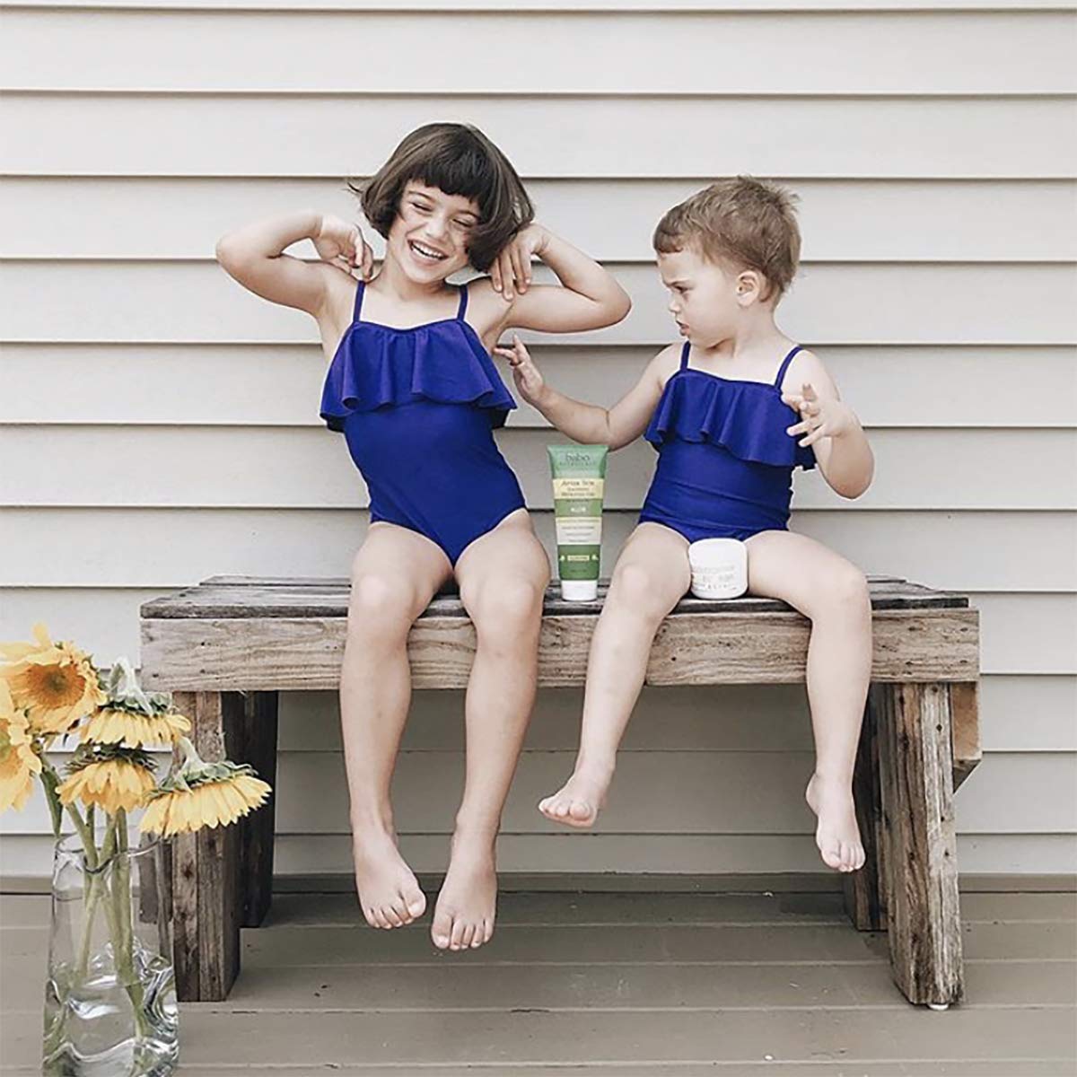 Babo Botanicals After Sun Soothing Hydrating Aloe Vera Gel With Natural witch Hazel and Cucumber, Vegan, For Babies, Kids or Sensitive Skin - 8 oz.