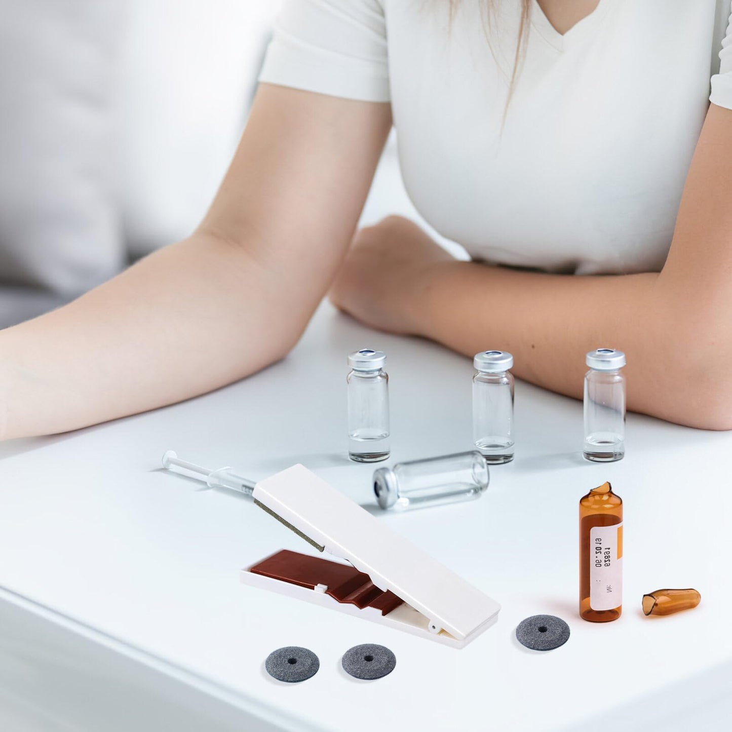 iplusmile 3 Pcs Bottle Opener Doctor Ampule Opener Bottle Cutter Ampoule Breaker Device Vial Opener Vial Decapper Multi-function Can Opener Travel Corkscrew White Jar