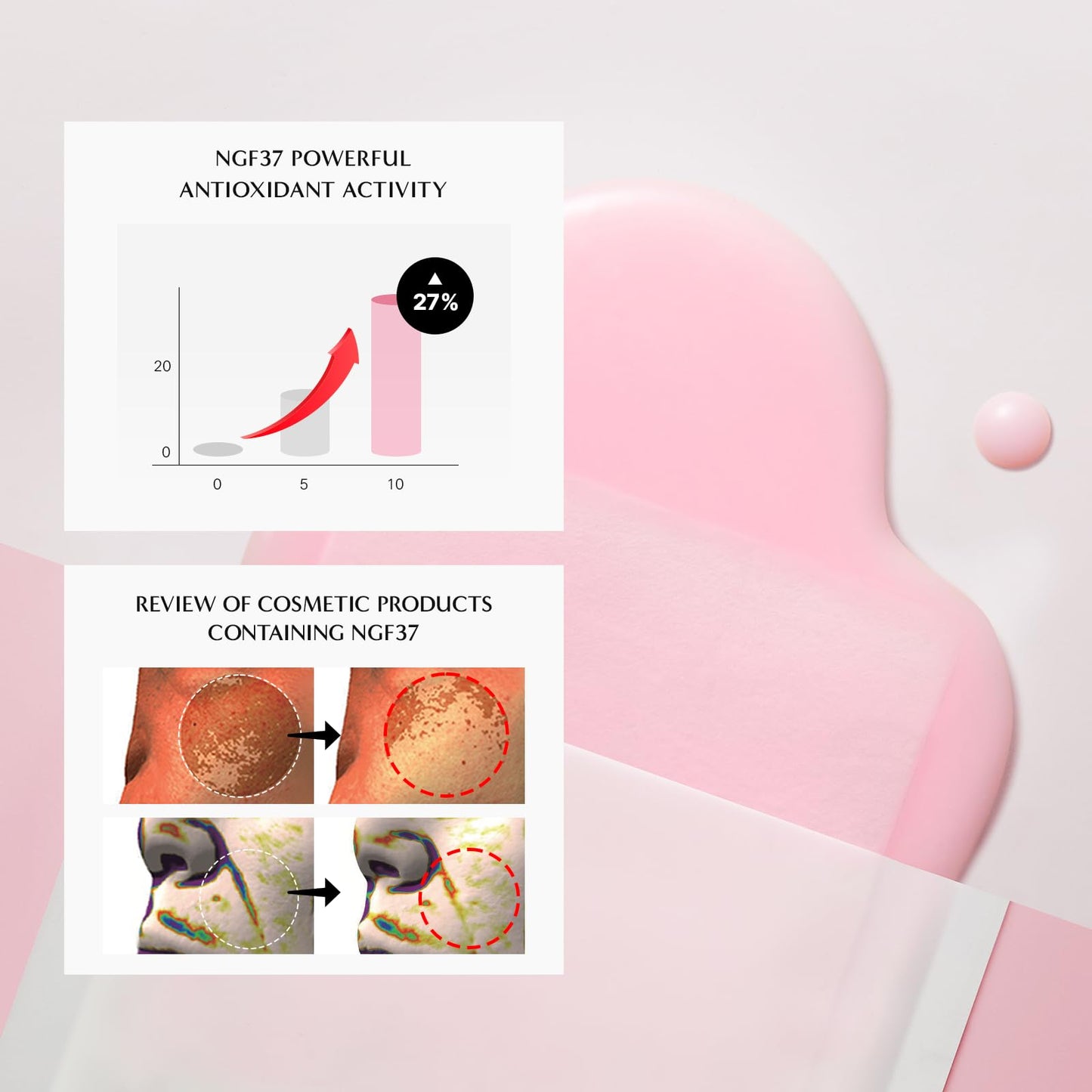 CELONIA Signature Bio Sheet Mask, Stem Cell Ampoule Deep Hydrating Face Mask, Anti Aging Face Mask Skincare For Healthy Glow, Minimize Pores, Reduce Fine Line, Boost elasticity, Correct Redness, 5PC