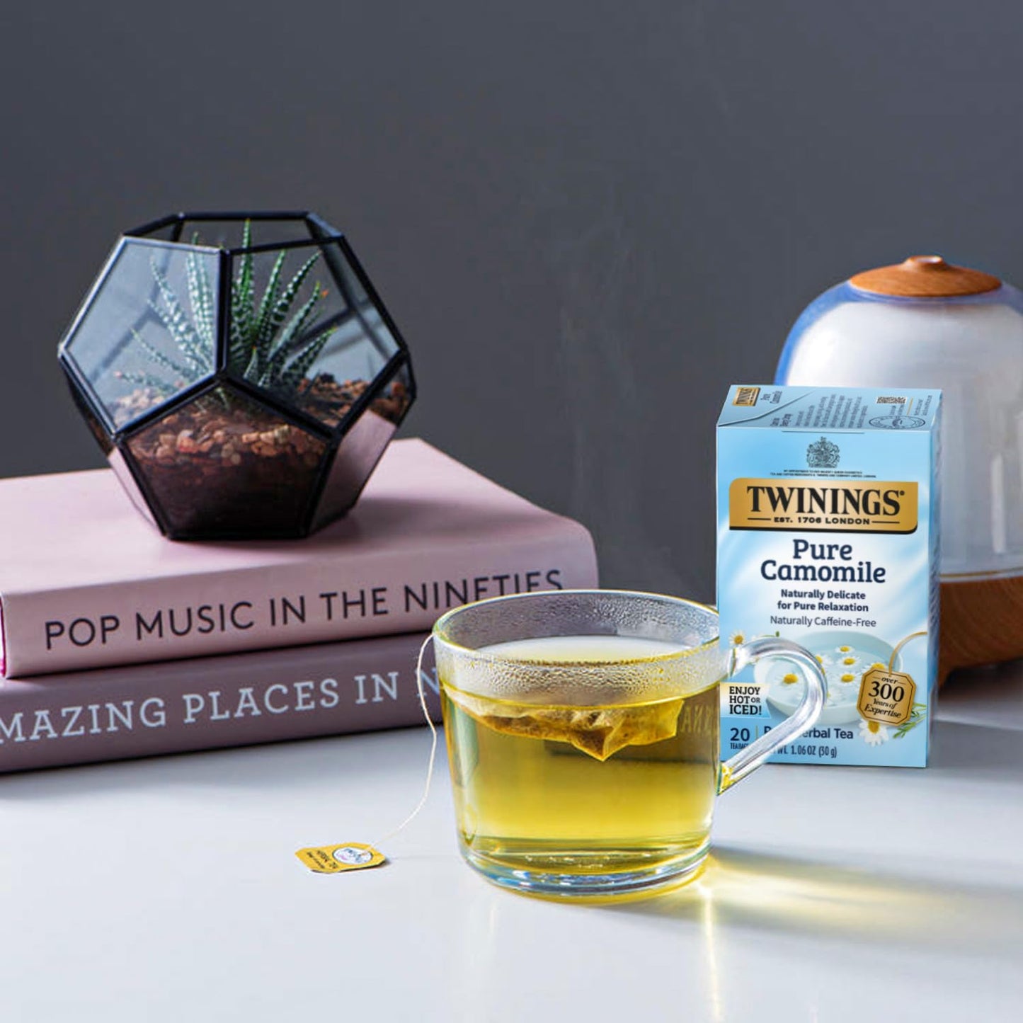 Twinings Bedtime Tea Variety 2-Pack Pure Camomile Teabags and Superblends Camomile, Cinnamon & Vanilla + Melatonin Tea, Naturally Caffeine-Free