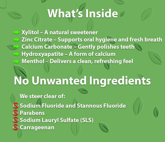 Nature of Brazil Toothpaste Tablets – Mint Flavor – 60 Count – Fluoride-Free, SLS-Free, Natural Whitening, Travel-Friendly – Made in USA