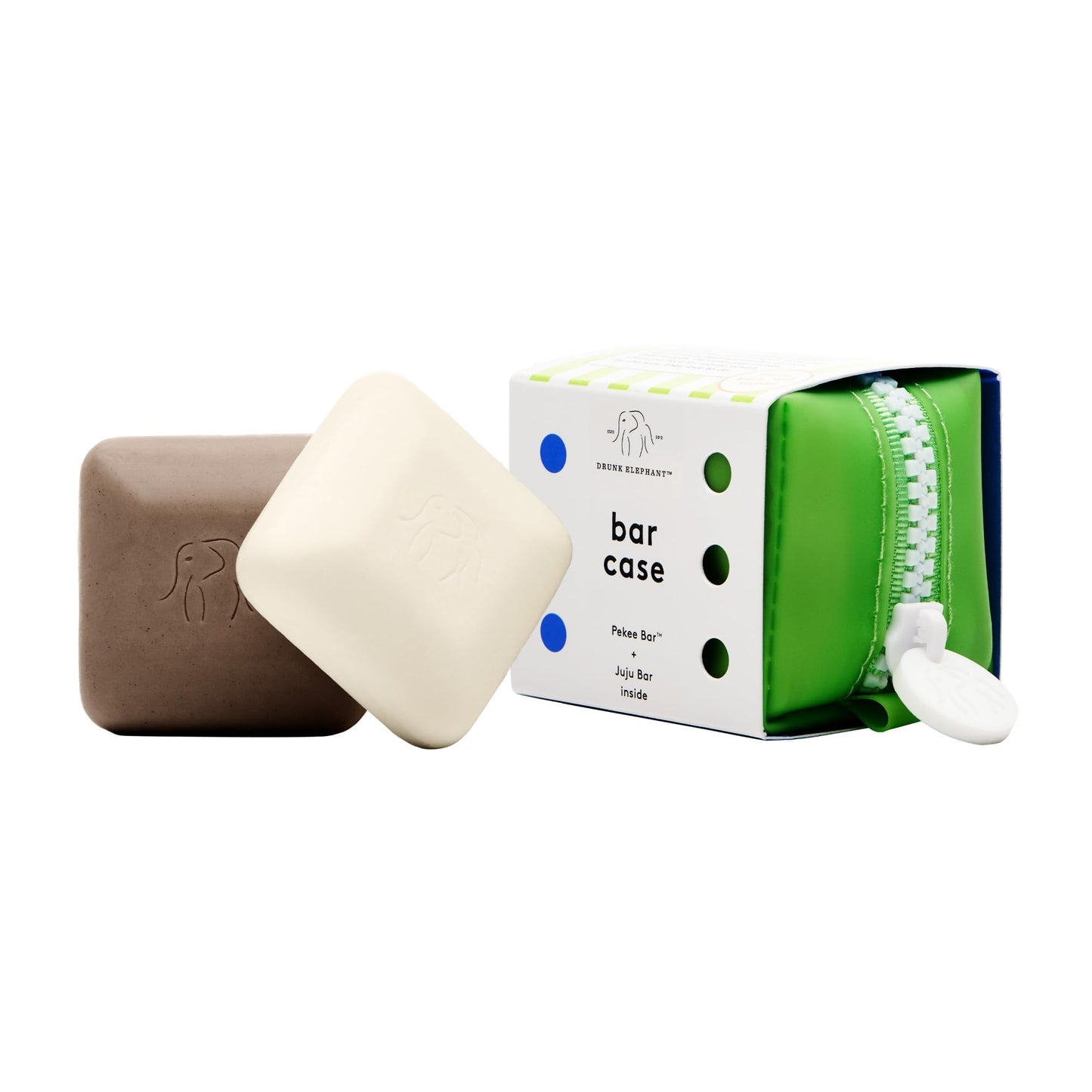 Drunk Elephant Juju and Pekee Baby Bars - With Travel-Friendly Case - 28 g/1 oz Each - Clean Clinical Skincare - Cruelty-Free - Dermatologist-Tested - Free of Essential Oils, Silicones, and Fragrance