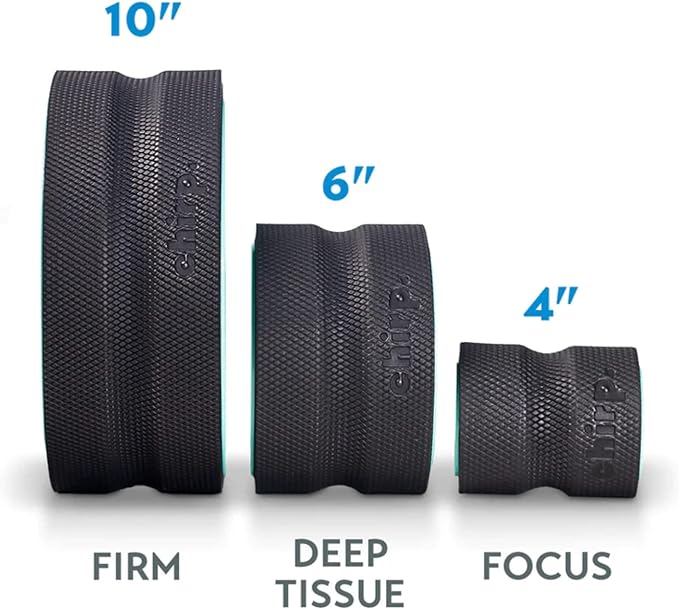 Chirp Wheel+ Foam Roller for Back Pain Chirp Wheel+ Foam Roller, Yoga Back Roller for Pain Relief, Muscle Therapy, and Deep Tissue Massag Relief, Muscle Therapy, and Deep Tissue Massage 4 and 10 Inch