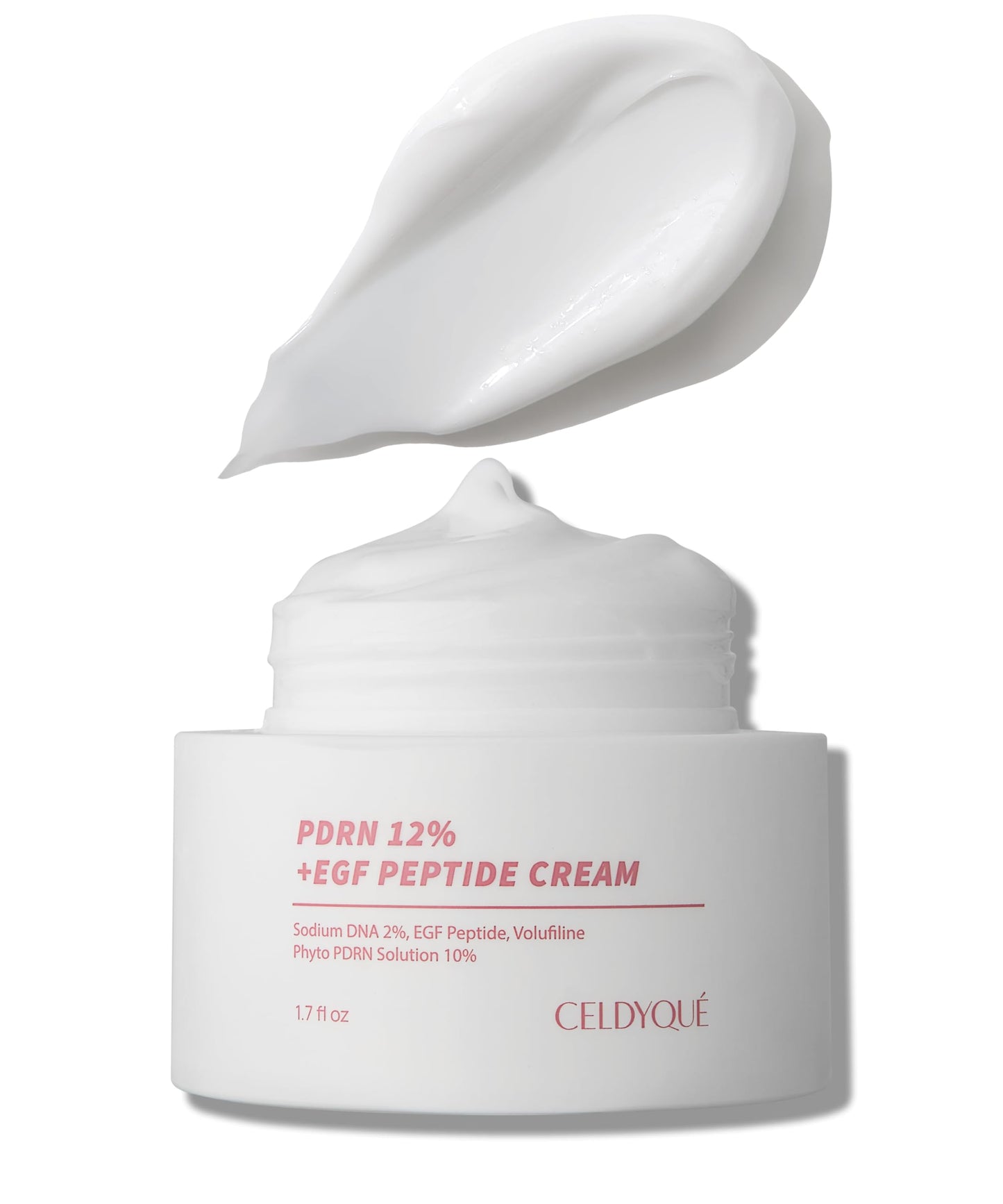 CELDYQUE PDRN 120,000 ppm EGF Peptide Cream β Volufiline & Salmon DNA + 12% Phyto PDRN β Post Microneedling Aftercare Anti-Aging Face Cream w/Niacinamide & Hyaluronic Acid 1.7 oz