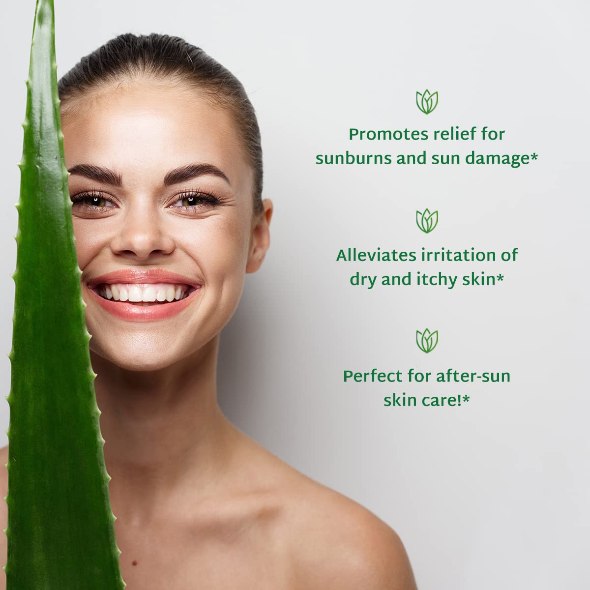 Aloe Infusion Organic Aloe Vera Gel - Deeply Hydrating, Skin Nourishing After Sun Skin Care for Face, Body and Hair - Sunburn, Redness and Itchy Skin Relief - USA-Tested - 16 Oz