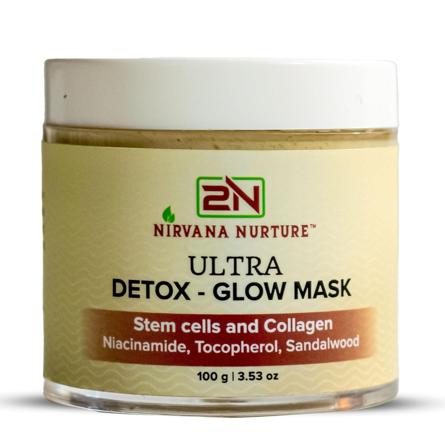 Nirvana Nurture Ultra-Detox Glow Mask -Detox Skin Daily, Boost Skin Firmness and Naturally Enhance Glow