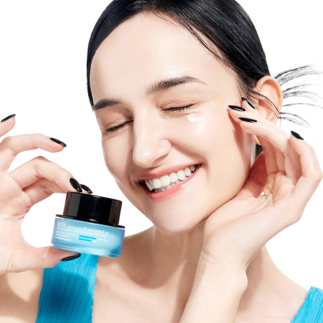 belif Hydrate & Go Kit – 4-Step Korean Skincare Set with Toner, Moisturizing Bomb Cream, Jelly Cleanser, Eye Bomb, SPF 45 Sunscreen, TSA-Friendly, Deep Hydration & Barrier Care for Glowy, Bouncy Skin