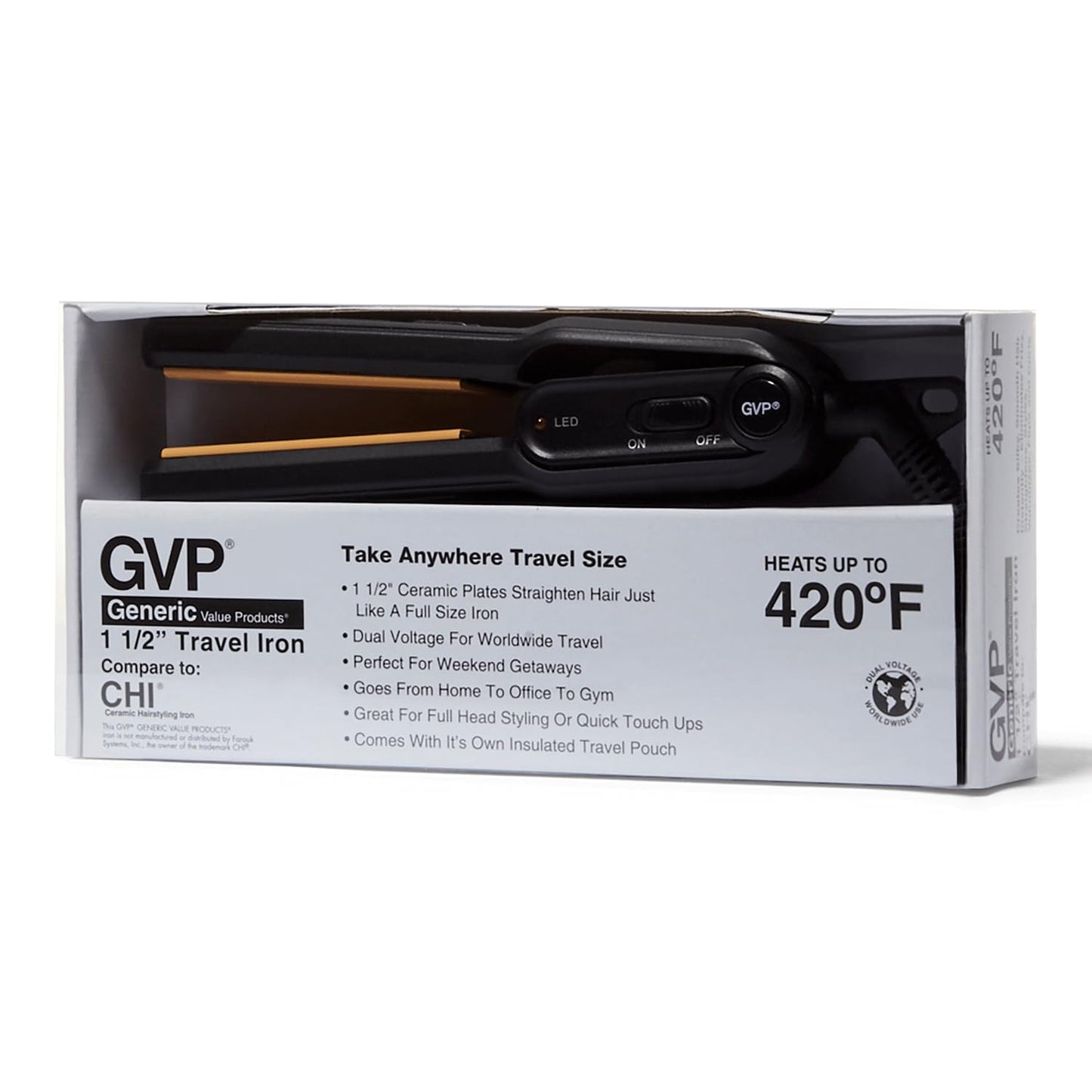 Generic Value Products Sally Beauty Mini Travel Iron Non-Rheostat