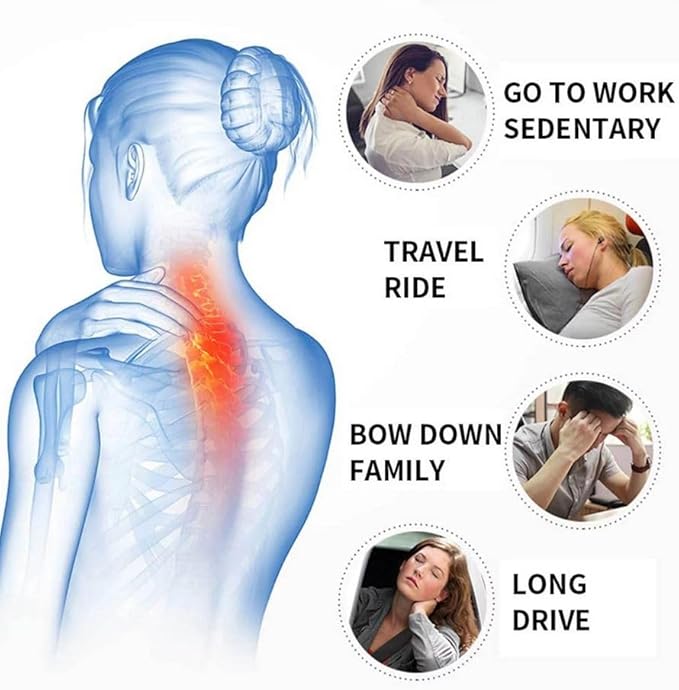 MLVOC Travel Pillow 100% Pure Memory Foam Neck Pillow, Comfortable & Breathable Cover, Machine Washable, Airplane Travel Kit with 3D Contoured Eye Masks, Earplugs, and Luxury Bag, Standard (Black)