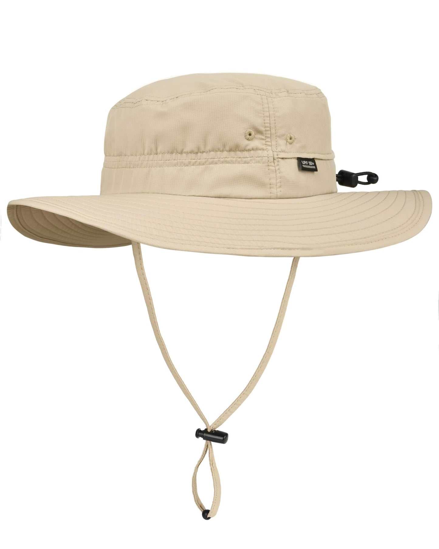 FURTALK Sun Hats for Men Women Packable Wide Brim Summer UV Protective Bucket Hat UPF 50+ Hat for Fishing Hiking Khaki